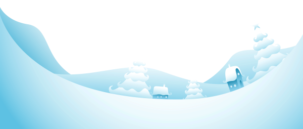 Сугробы на прозрачном фоне