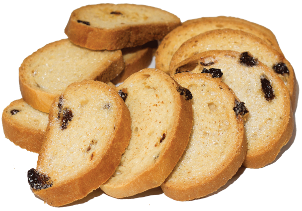 Хлебные сухари с изюмом