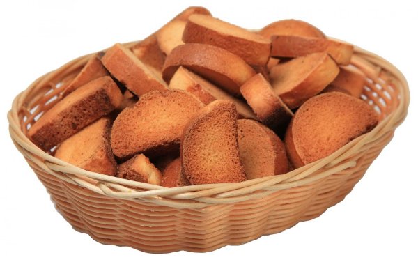 Сухарница с сухарями детям