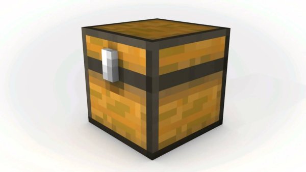 Открытый сундук из майна