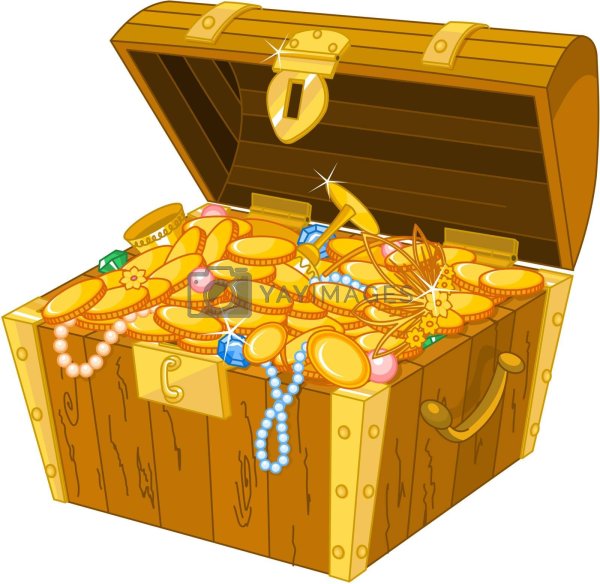 Сундук с золотом для детей