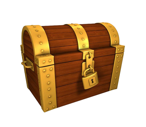 Сундучок для детей открытый и закрытый