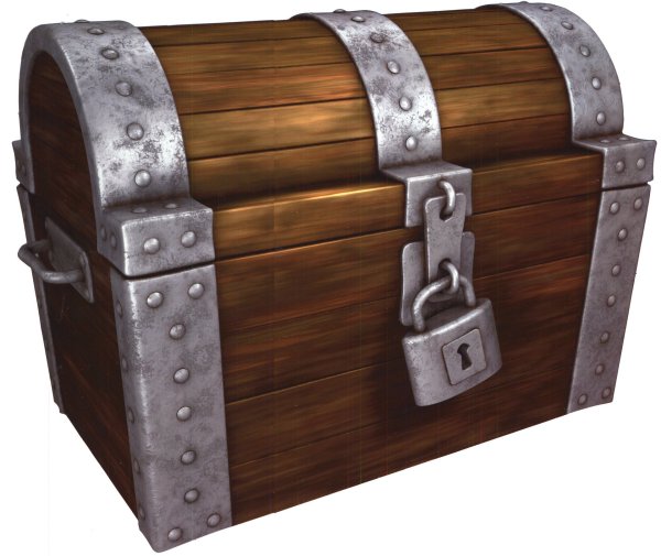 Сундук на прозрачном фоне