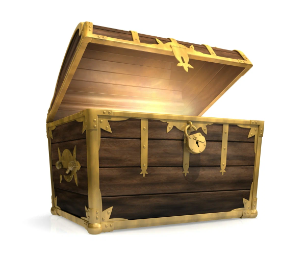 Сундук на прозрачном фоне