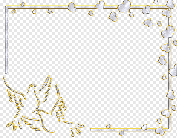 Рамка Свадебная на прозрачном фоне