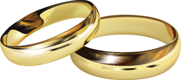 Свадебные кольца на белом фоне