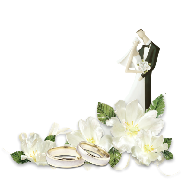 Свадебные клипарты на прозрачном фоне