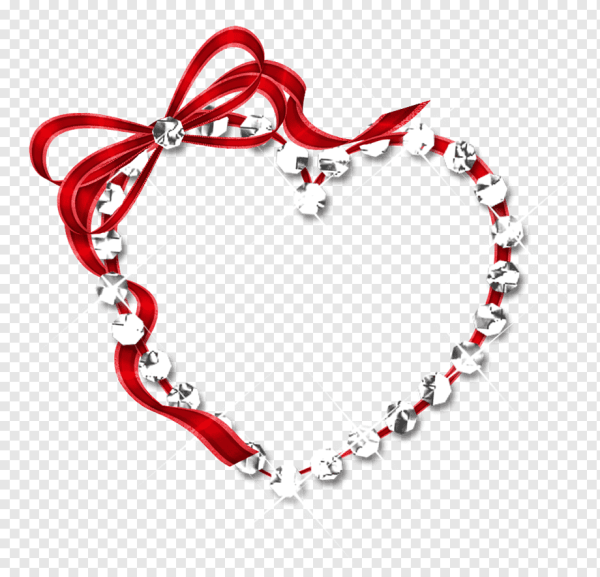 Рамка сердце прозрачная