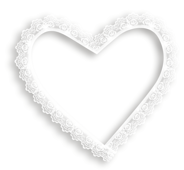 Белое сердечко