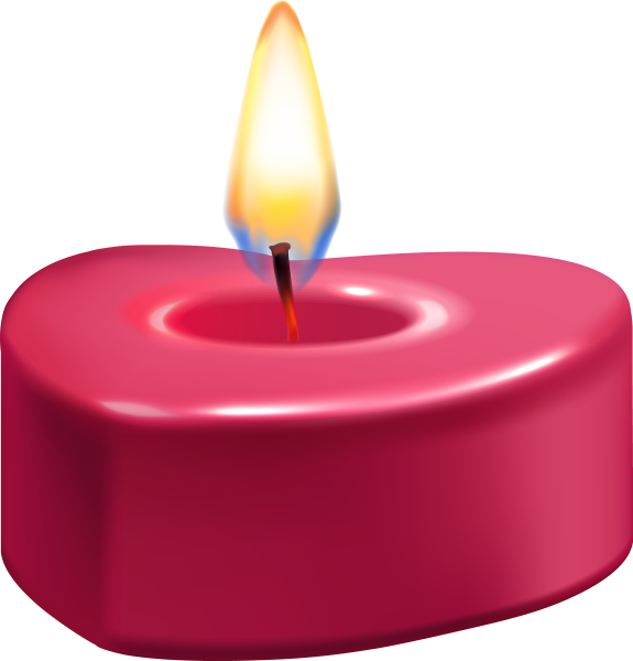 Красивые свечи на прозрачном фоне