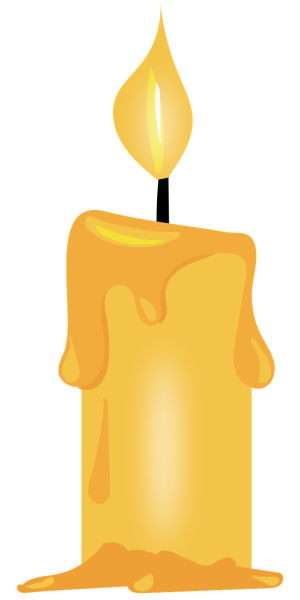 Свечка нарисованная