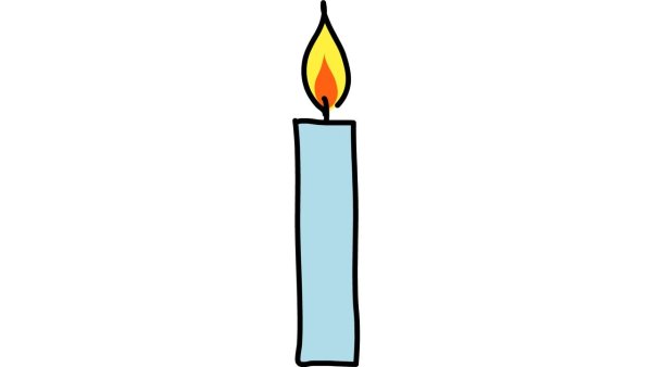 Свеча рисунок