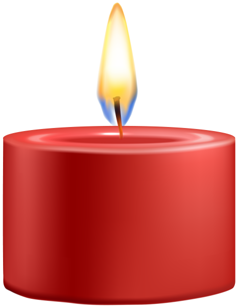 Свечка на белом фоне