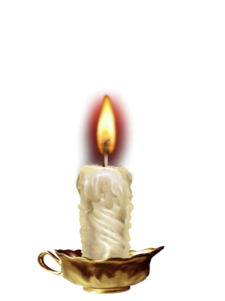 Свечка памяти без фона