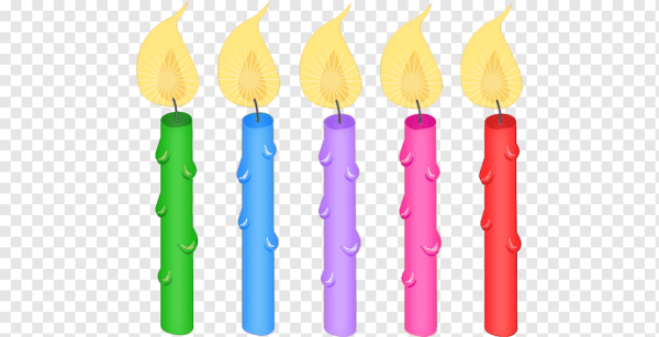 Свечи праздничные для фотошопа без фона