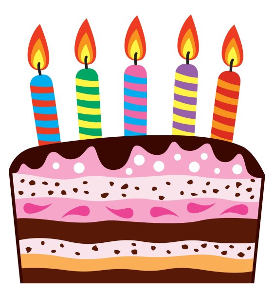 Тортик со свечками для детей