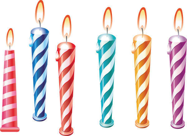 Праздничные свечи на белом фоне