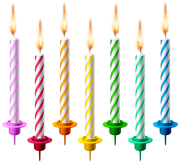 Праздничный торт со свечами