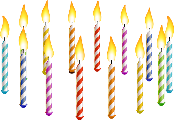 Свеча на прозрачном фоне