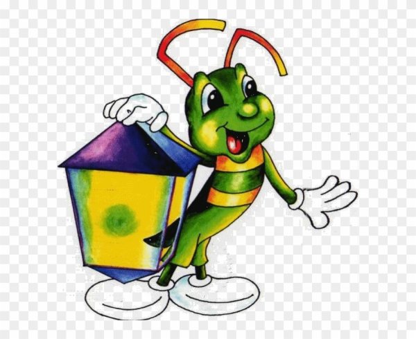 Светлячок на прозрачном фоне