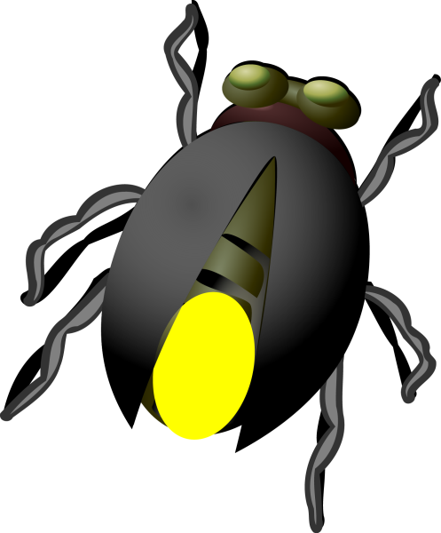 Светлячок на прозрачном фоне