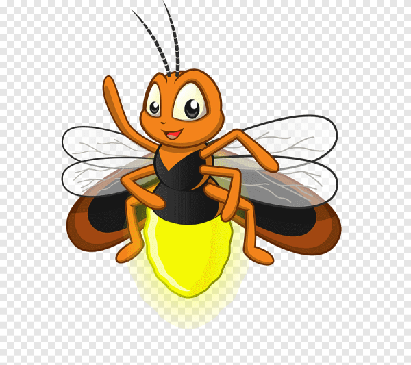 Светлячок рисованный