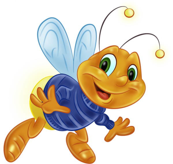 Светлячок на белом фоне