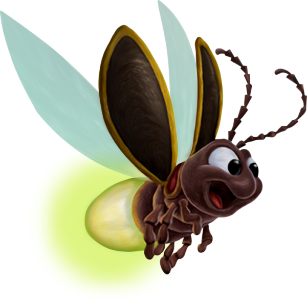 Жук Светлячок мультяшный