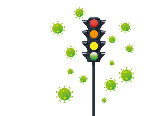 Светофор на прозрачном фоне