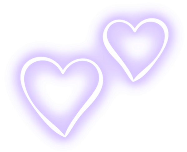 Неоновое сердце на белом фоне