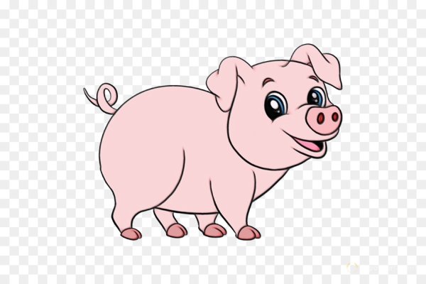 Свинья мультяшная