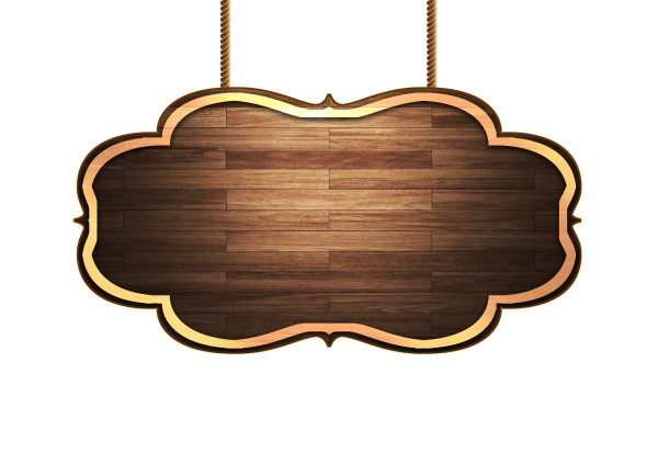 Деревянная вывеска вектор