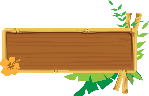 Деревянный баннер
