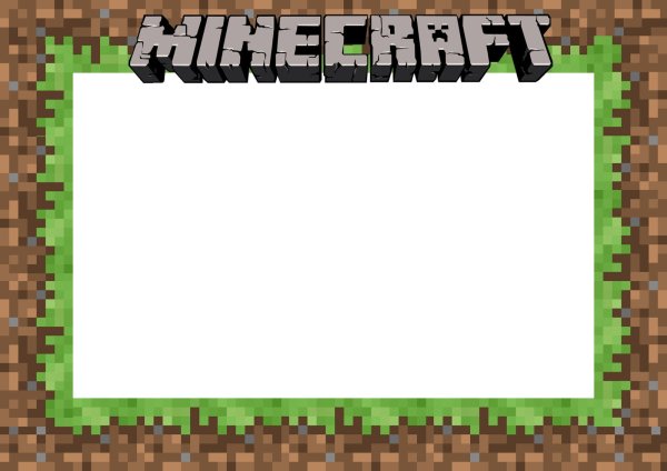Рамка в стиле майнкрафт
