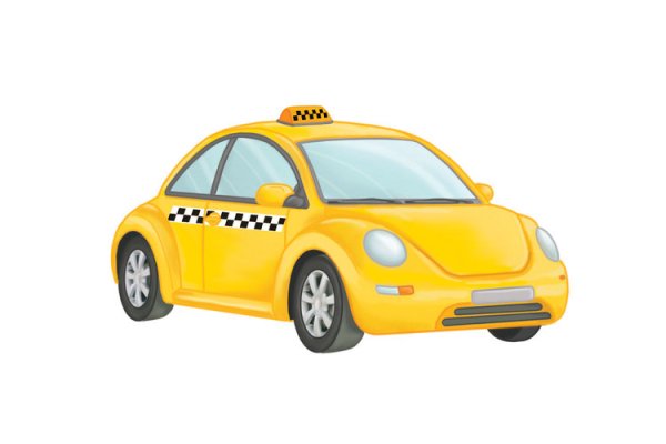 Такси рисунок