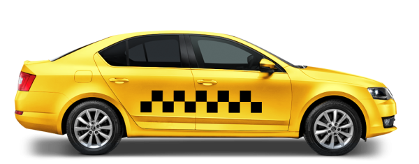 Такси сбоку PNG