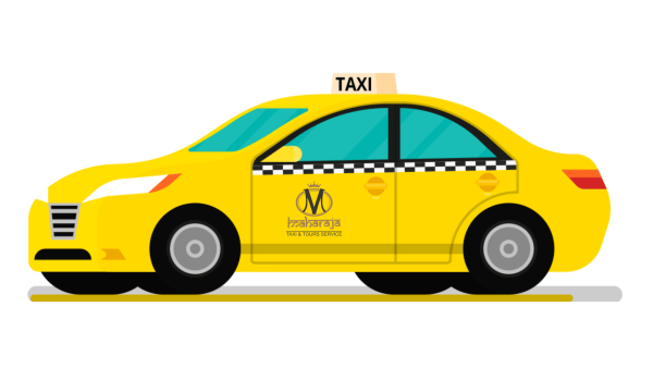 Такси на белом фоне для детей