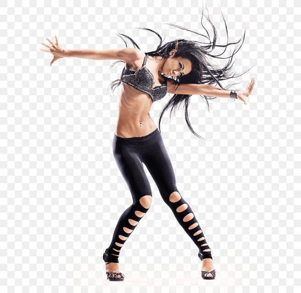 Танцовщица на белом фоне