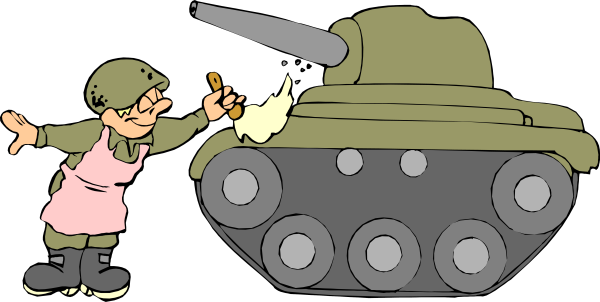 Мультяшный военный