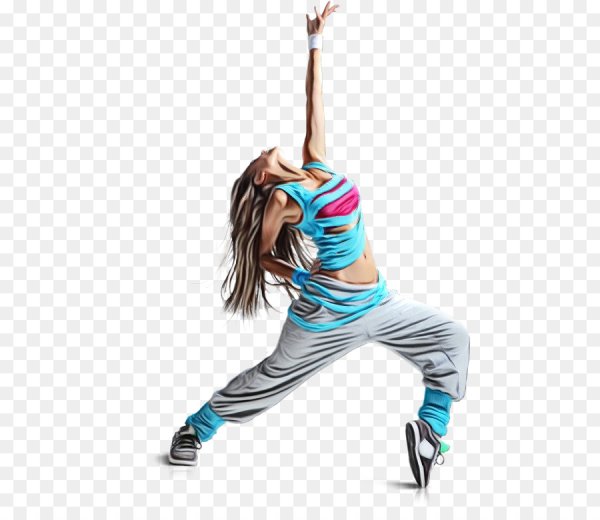 Девушка танцует на белом фоне