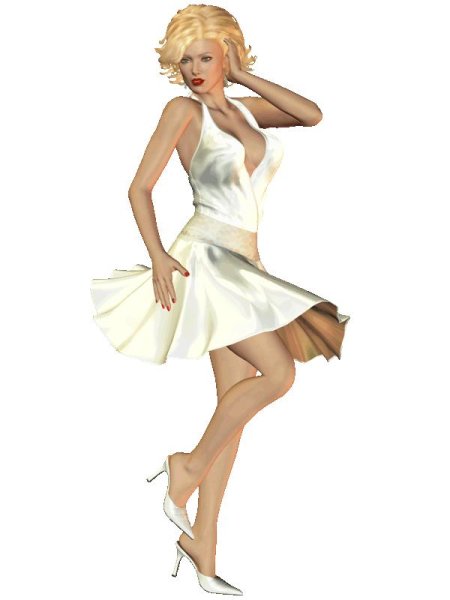 Девушка танцует на прозрачном фоне