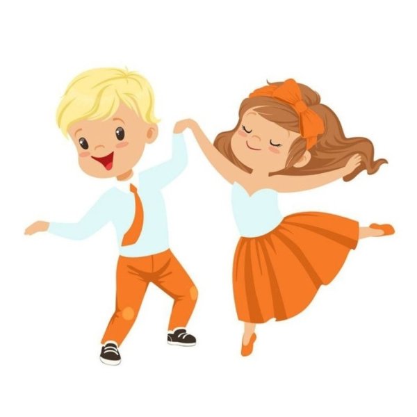 Дети танцуют мультяшные