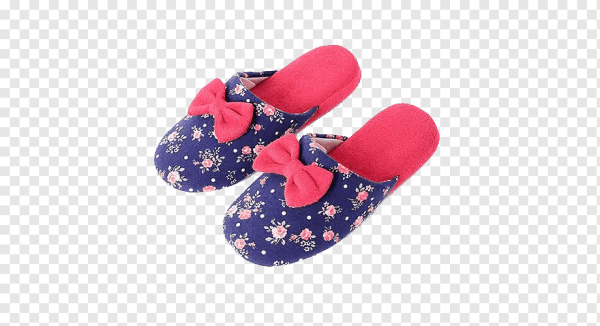 Домашние тапочки на прозрачном фоне