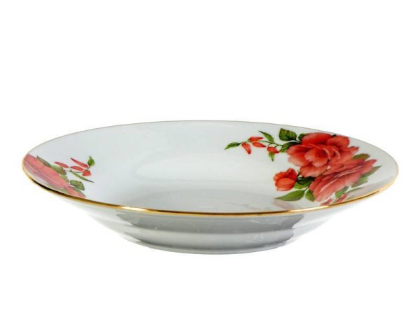 Глубокая тарелка на прозрачном фоне