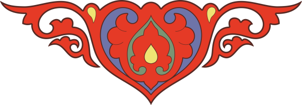 Татарский национальный орнамент тюльпан