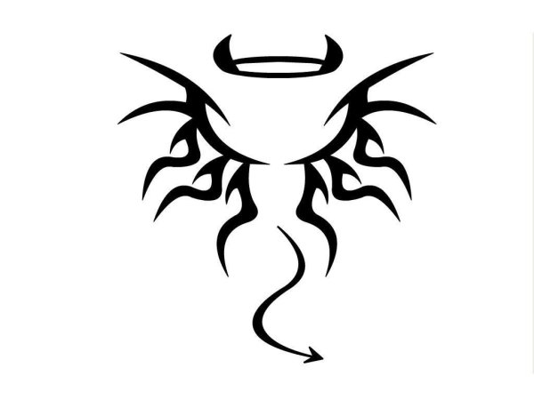 Татуировки демоны простые