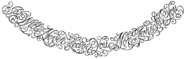 Тату надпись с узором