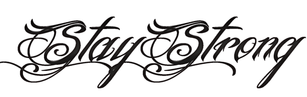 Тату на белом фоне надписи