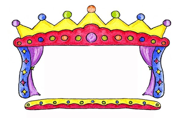 Рамка на прозрачном фоне детский театр