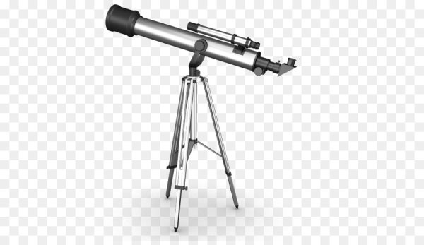 Телескоп на белом фоне
